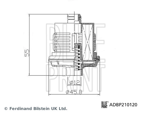 BLUE PRINT ADBP210120 - Фильтр Haldex