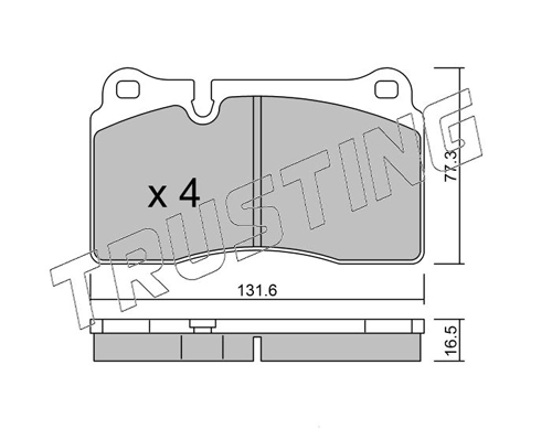 TRUSTING 675.0 - Тормозные колодки 