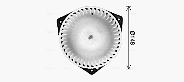 AVA QUALITY COOLING CT8085 - Моторчик печки