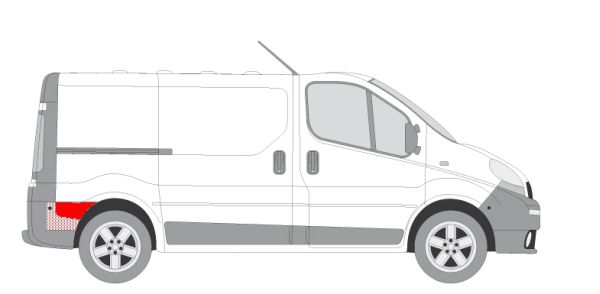 BLIC 6504-03-6061584P - Подкрылок