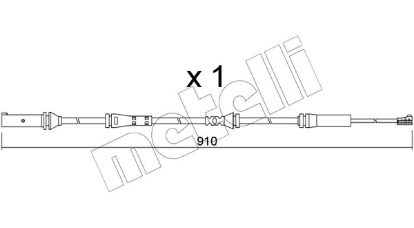 METELLI SU.350 - Датчик износа тормозных колодок