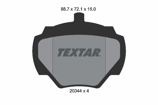 TEXTAR 2034402 - Тормозные колодки 