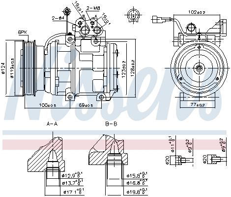 NISSENS 89265 - Компрессор кондиционера