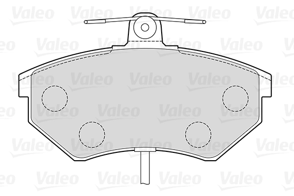 VALEO 301484 - Комплект тормозных колодок, дисковый тормоз FIRST