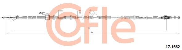 COFLE 92.17.1662 - Трос ручника
