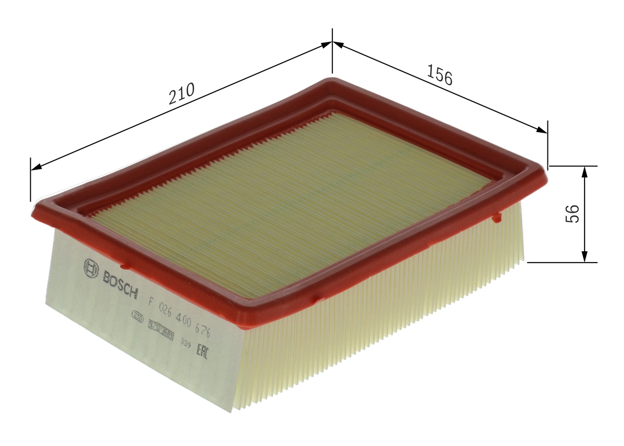 BOSCH F026400676 - Воздушный фильтр
