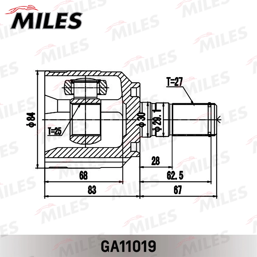 MILES GA11019 - ШРУС