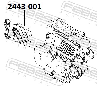 FEBEST 2443001 - Салонный фильтр