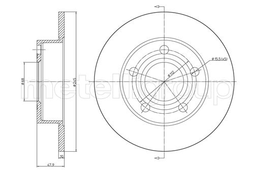 TRUSTING DF641 - Тормозные диски