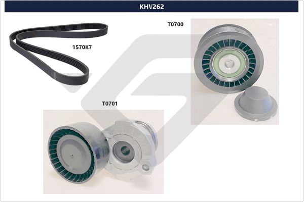 HUTCHINSON KHV262 - Комплект приводного ремня
