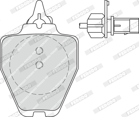 FERODO FDB1709 - Комплект тормозных колодок, дисковый тормоз PREMIER ECO FRICTION