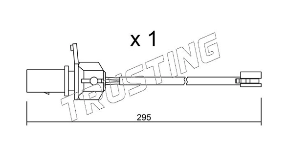 TRUSTING SU.331 - Датчик износа тормозных колодок