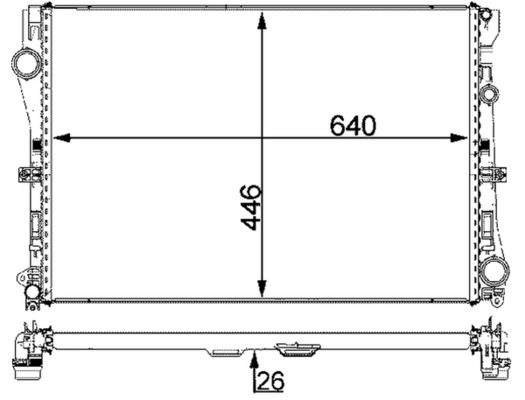 MAHLE CR 2101 000P - Радиатор охлаждения