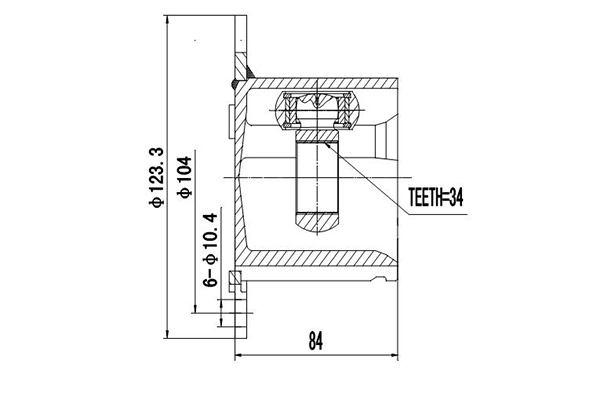 DYNAMATRIX DCV661044 - ШРУС