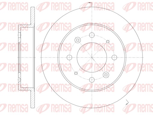 REMSA 6874.00 - Тормозные диски
