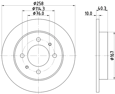 NISSHINBO ND6081 - Тормозные диски