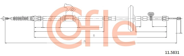 COFLE 92.11.5831 - Трос ручника