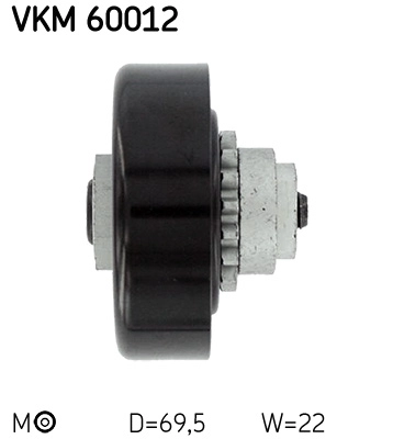 SKF VKM60012 - Натяжной ролик