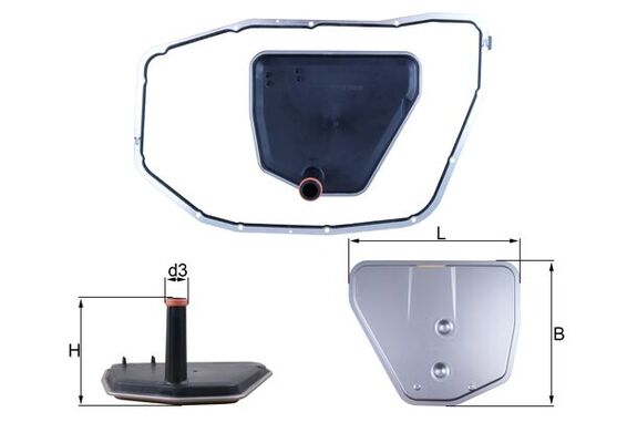 MAHLE HX235D1. - Гидравлический фильтр