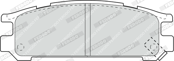 FERODO FDB790 - Тормозные колодки 