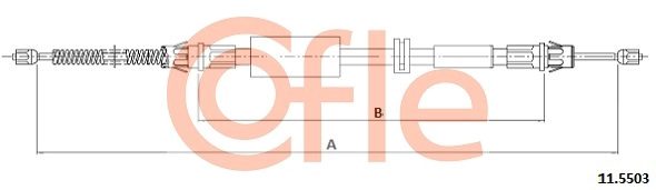 COFLE 92115503 - Трос ручника