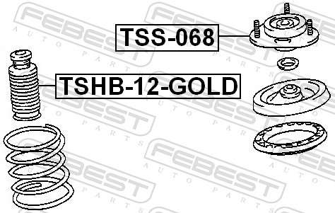 FEBEST TSS068 - Опора амортизатора