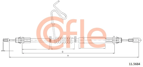 COFLE 92115684 - Трос ручника