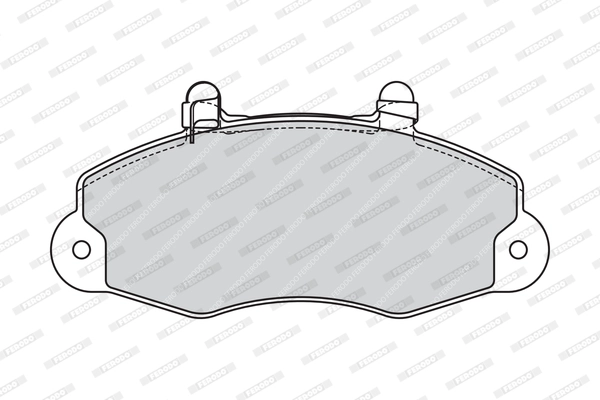 FERODO FVR1338 - Тормозные колодки 