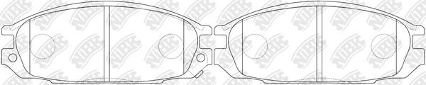 NIBK PN2371 - Тормозные колодки 