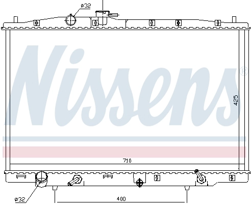 NISSENS 681393 - Радиатор охлаждения