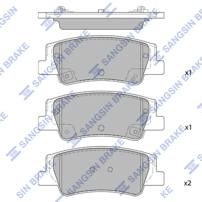 HI-Q SP4335 - Тормозные колодки 