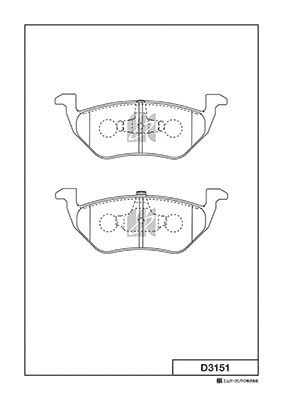 MK KASHIYAMA D3151 - Тормозные колодки 