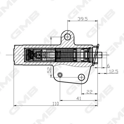GMB GHAT127 - Успокоитель ремня ГРМ