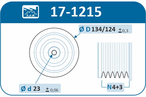 IJS GROUP 17-1215 - Шкив коленвала