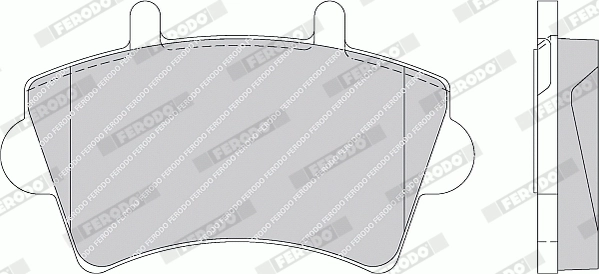 FERODO FVR1452 - Тормозные колодки 