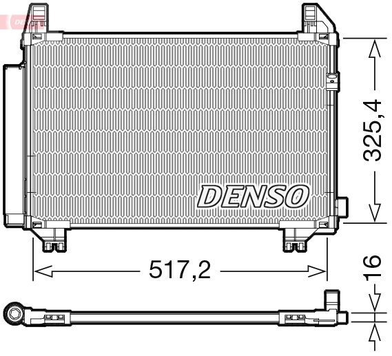 DENSO DCN50107 - Радиатор кондиционера