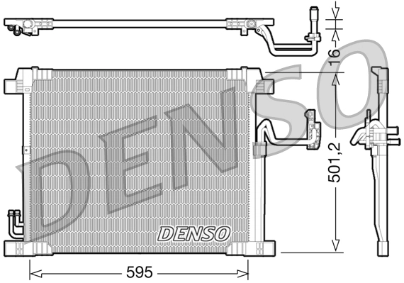 DENSO DCN46012 - Радиатор кондиционера