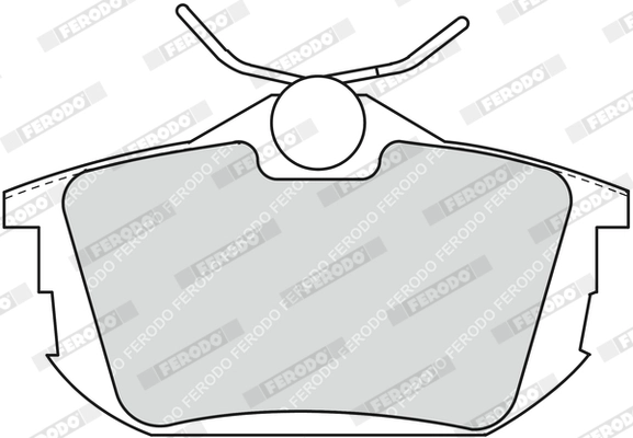 FERODO FDB1095 - Тормозные колодки 