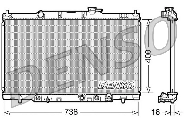 DENSO DRM40012 - Радиатор охлаждения