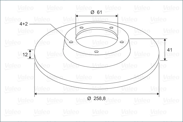 VALEO 297802 - Тормозные диски