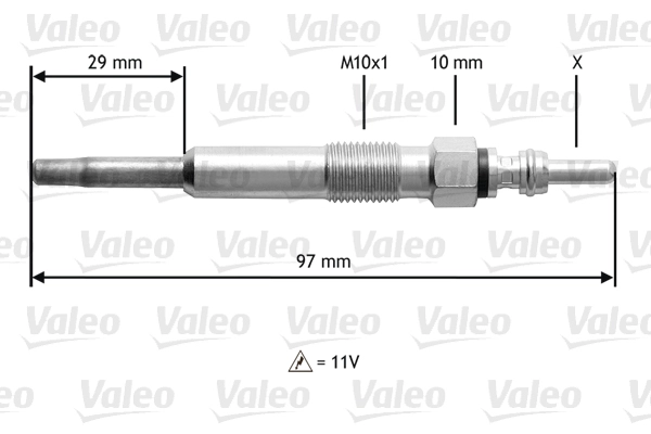 VALEO 345136 - Свечи накала