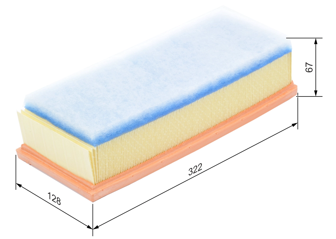 BOSCH F 026 400 157 - Воздушный фильтр