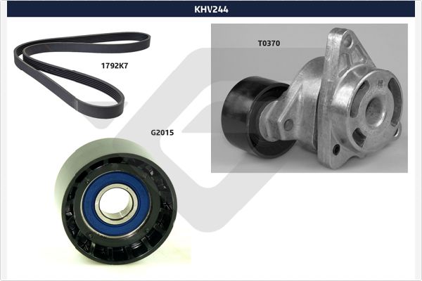 HUTCHINSON KHV 244 - Комплект приводного ремня