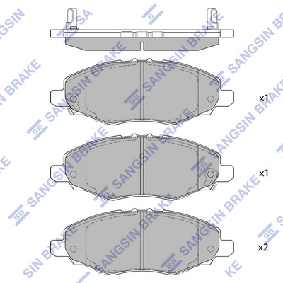 HI-Q SP1412 - Тормозные колодки 