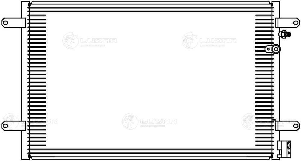 LUZAR LRAC1821 - Радиатор кондиционера