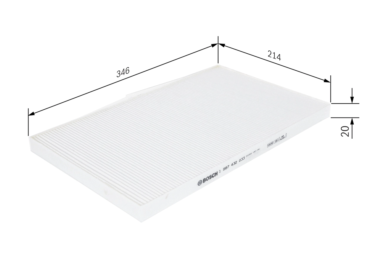 BOSCH 1 987 432 033 - Салонный фильтр