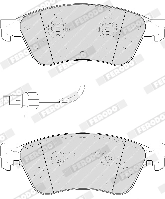 FERODO FDB1832 - Комплект тормозных колодок, дисковый тормоз FUSE+ Technology