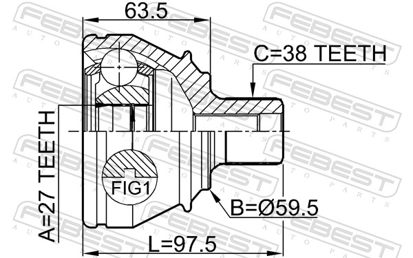 FEBEST 1710-A8 - ШРУС