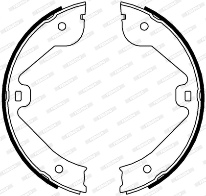 FERODO FSB4000 - Комплект тормозных колодок, стояночная тормозная система PREMIER