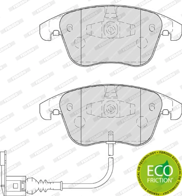 FERODO FDB4057 - Комплект тормозных колодок, дисковый тормоз PREMIER ECO FRICTION